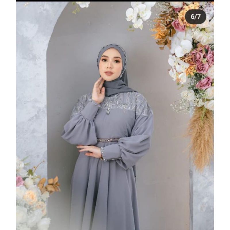 DRESS KONDANGAN GAUN PESTA WANITA MUSLIMAH DRESS WANITA MEWAH DRESS GAUN LAMARAN GAUN FORMAL GAUN VI