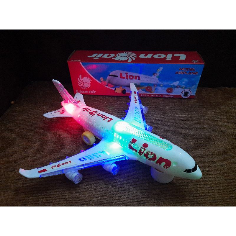 mainan pesawat terbang lion air A380 model airplane