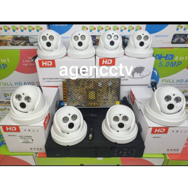 Paket cctv 8 kamera 4mp indoor full hd ic sony garansi 2thn