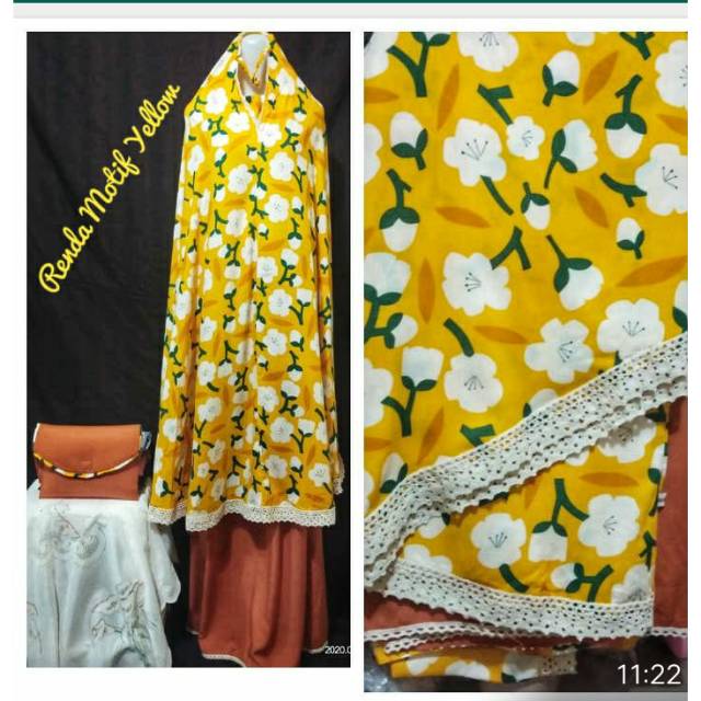 Mukena bagus tidak murah an bahan katun rayon lembut dan adem