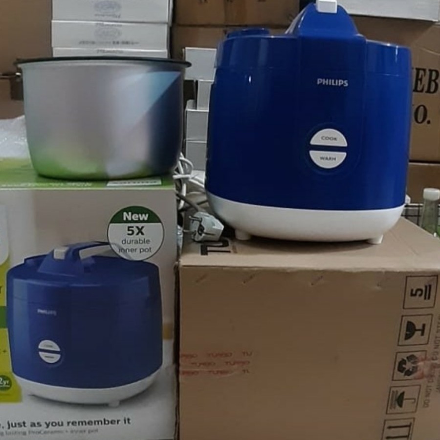 Rice Cooker Philips HD3131/ Panci Custom 1,8 L Bergaransi Resmi