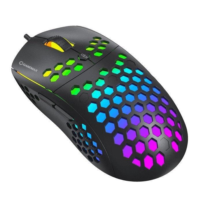 GAMEMAX MG8 GAMING MOUSE Rainbow Lightweight Honeycomb Shell 6400 DPI