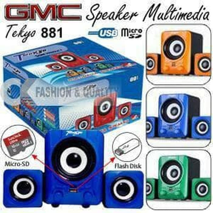 Speaker aktif Tekyo 881 GMC bisa USB &MICRO SD