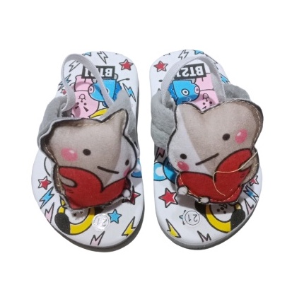 Sandal Bayi Motif Baru BTS Lucu