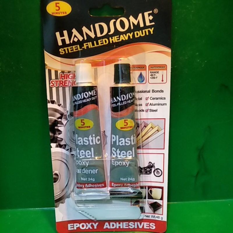 LEM PLASTIK STEEL HANDSOME 5 MENIT