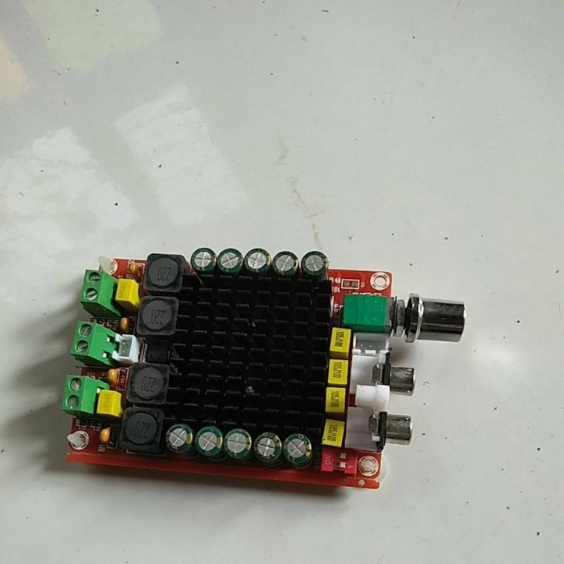 power amplifier daya tinggi class d tda 7498 stereo 100 watt x2