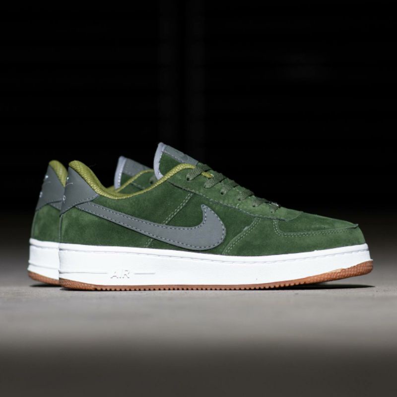 nike air force 1 olive green grey gum