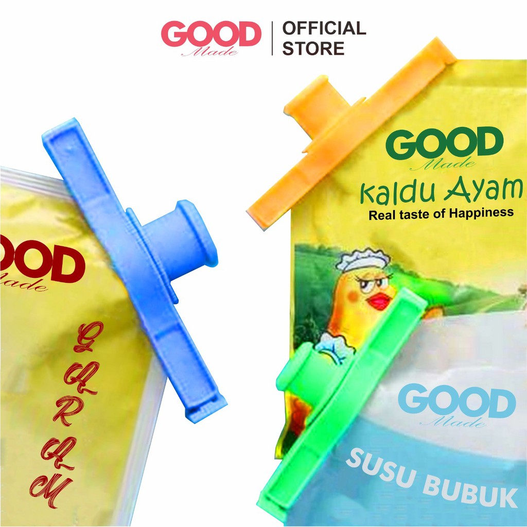 GOOD MADE - Penjepit Plastik Snack Segel Klip Penutup Plastik Makanan Camilan Ringan Food Mini Sealer COD