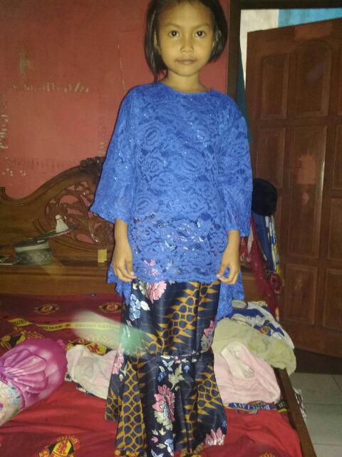 Sb Collection Stelan Atasan Janira Kebaya Kartini Dan Rok Duyung Batik Anak Wanita