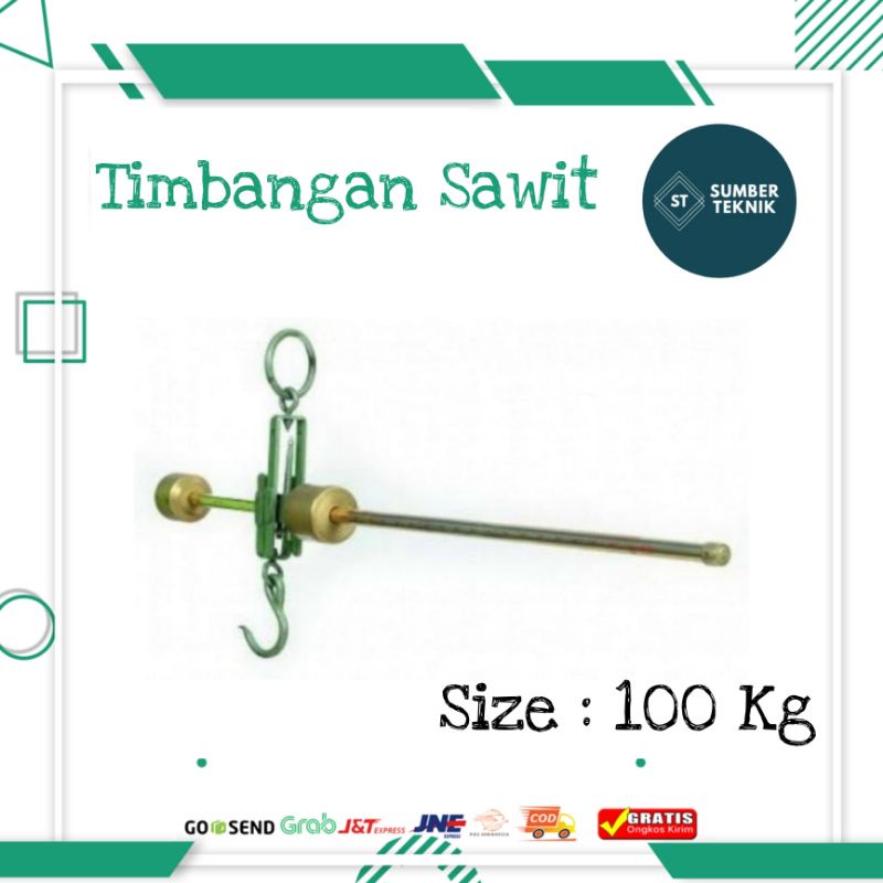 Timbangan Gantung Batang 100 Kg / Timbangan Sawit Kuningan 110 Kg CAP GAJAH