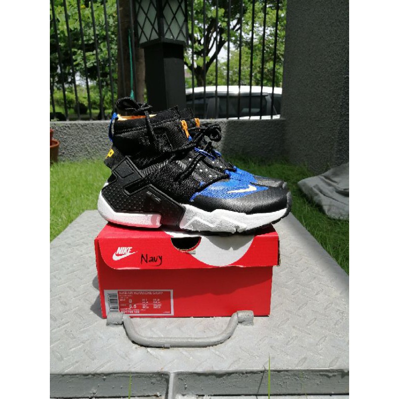 promo sepatu murah Nike Air Huarache mid grip navy