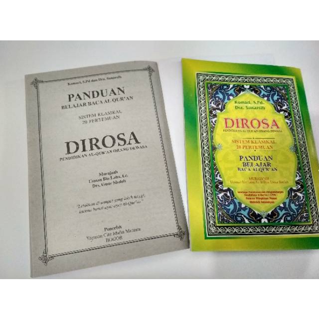 BUKU DIROSA PENDIDIKAN AL-QUR'AN ORANG DEWASA BERKUALITAS [ORIGINAL]