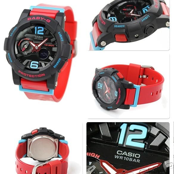 Jam Tangan Wanita Merk Casio BabyG Type: Bga 180 free box set baterai
