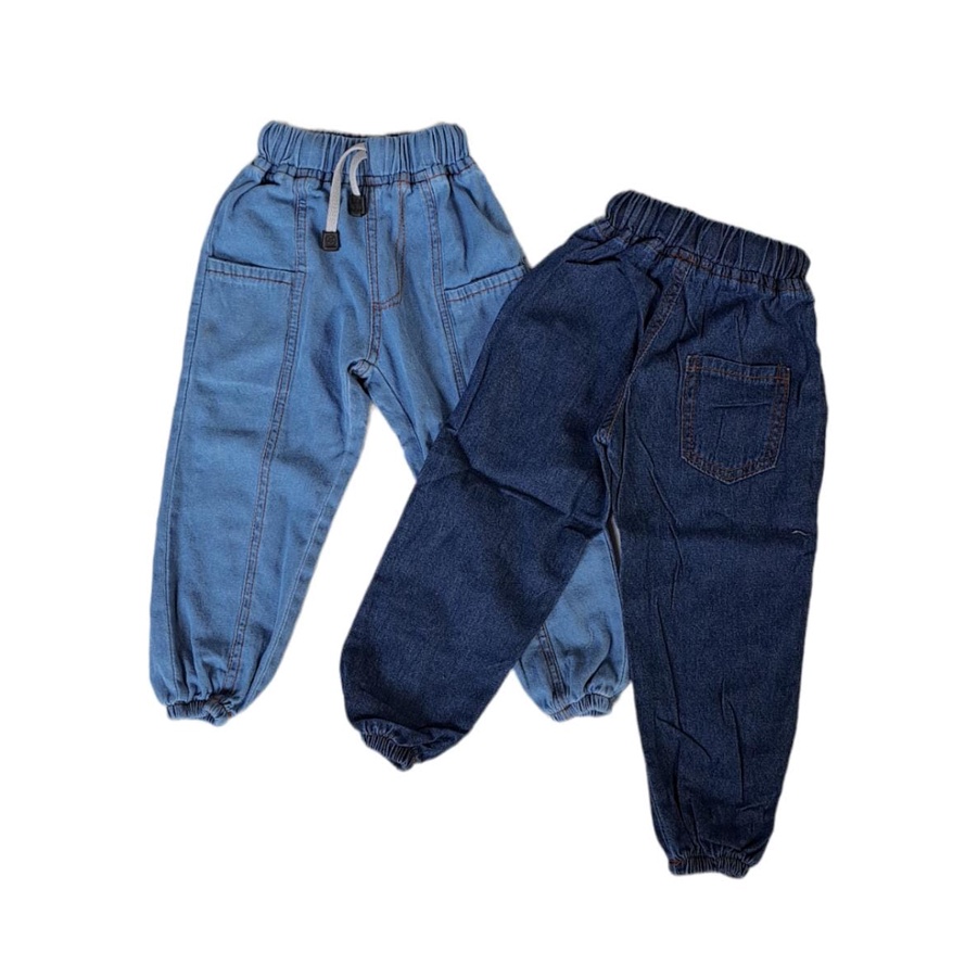 (capung kidswear) Celana Panjang Jogger Jeans Anak 1-6 tahun