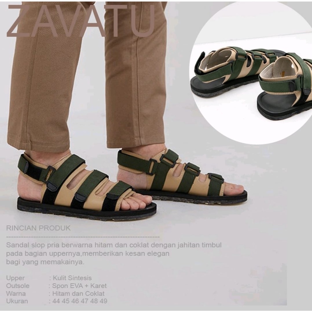 Sandal Sendal Gunung Pria Jumbo 44 49 ZVT 012