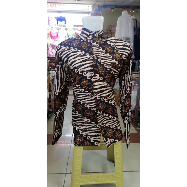 Kemeja Panjang Batik Motif Azalea Hitam Dan Warna Lain