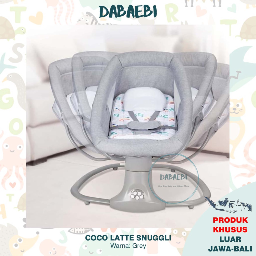 Coco Latte Baby Bouncer Snuggli Swing Ayunan Bayi Elektrik Chocolate Shopee Indonesia