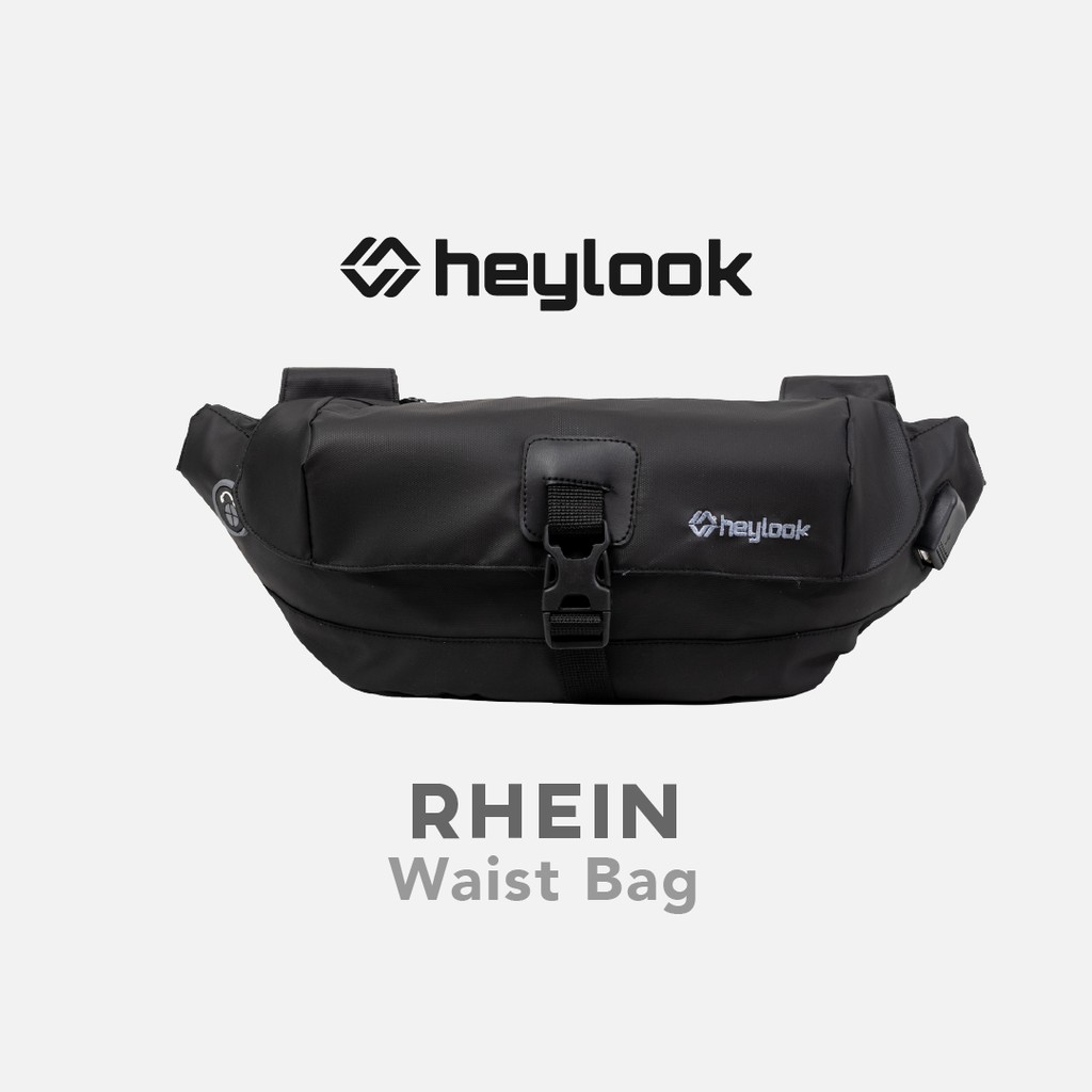 HEYLOOK Project - Tas Selempang Pria Waist Bag Sepeda RHEIN Waterproof Waistbag Gowes Distro Anti Air