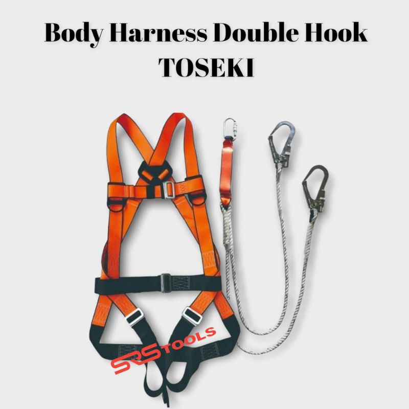 TOSEKI TS-HS2200 Full Body Harness Double Big Hook + Tali Dada