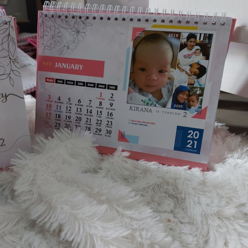 

Kalender Meja Hardcover Custom