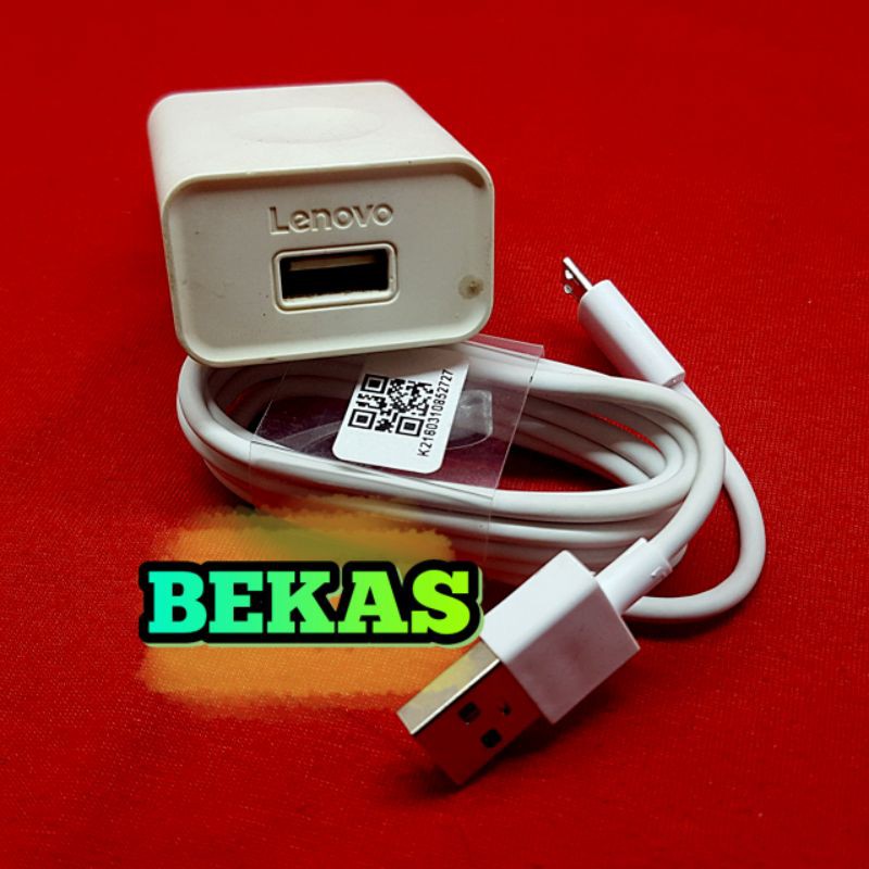 Charger Lenovo A6000 Plus Original 1A Asli Copotan Bawaan Hp.100% Ori (Second) Bekas