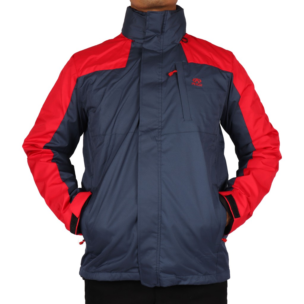 RIGI Jaket Gunung Taslan / Jaket Hiking / Jaket Pendaki Waterproof Anti Air / Jaket Anti Angin Tebal