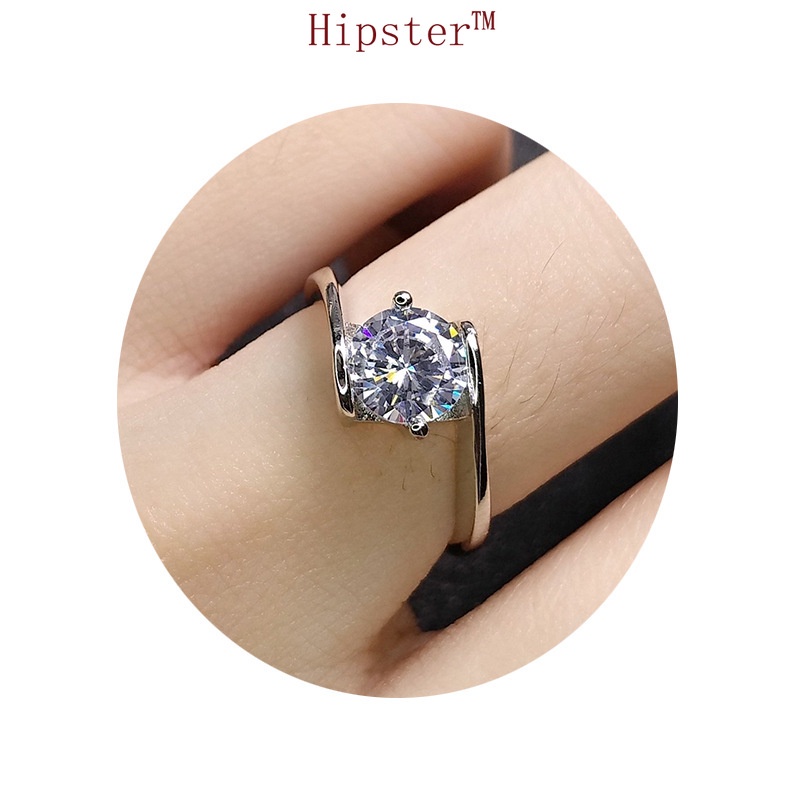 Cincin Lapis Platinum Klasik Mewah Ringan Untuk Wanita