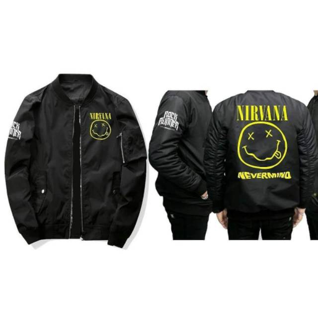 Jaket bomber Nirvana