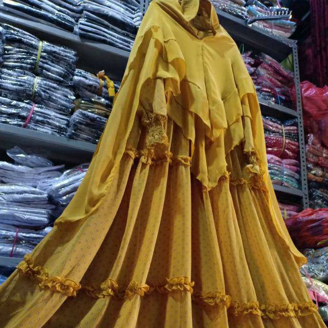 GAMIS SET KHIMAR CERUTI PRINTING/MOTIF