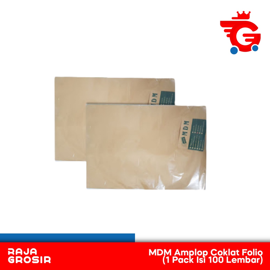 

MDM Amplop Coklat Folio (1 Pak Isi 100)