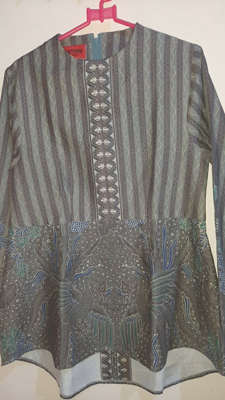 Blus Batik Peplum Blus Batik Jumbo Size Baju Batik Big Size Baju Batik Jumbo