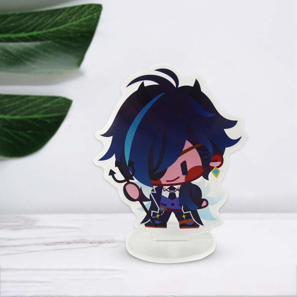 LANFY Genshin Impact Kartun Anime Fans Hadiah Klee Dekorasi Mainan Koleksi Model Venti Figure Model Plat