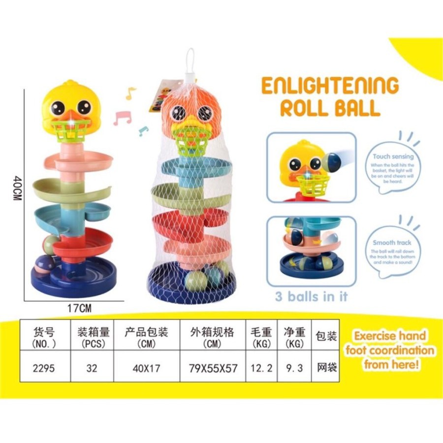 mwn.toys Mainan Baby Enlightening Roll Ball No.2295