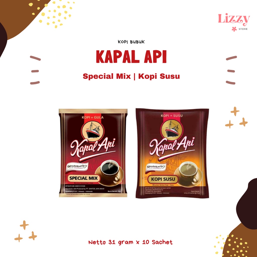 

Kapal Api Kopi Bubuk Special Mix | Kopi Susu Kemasan 10 Sachet