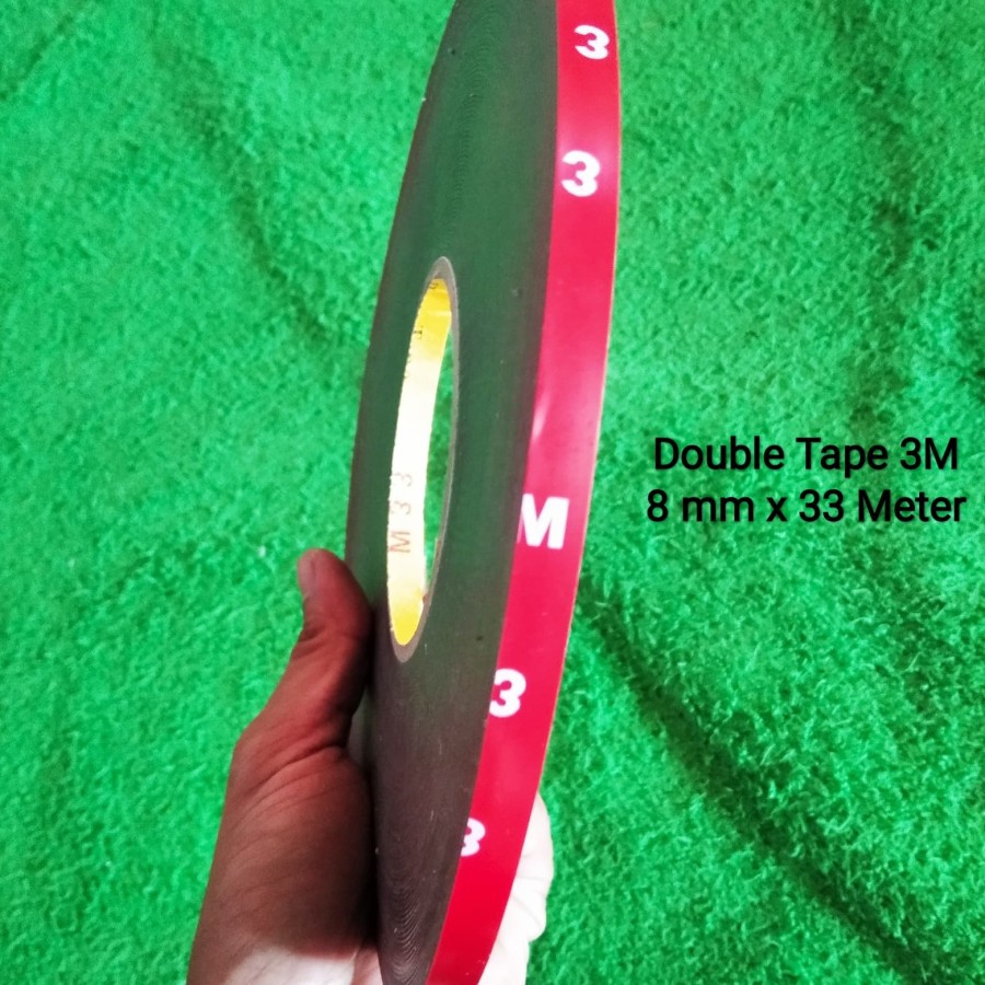 

Double Tape 3M 8 mm x 33 meter Isolasi Bolak Balik Perekat