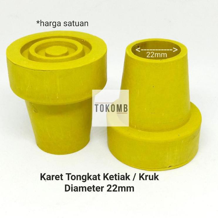 Mo Beli,, Karet Kaki Tongkat Ketiak Kruk Diameter 22 mm