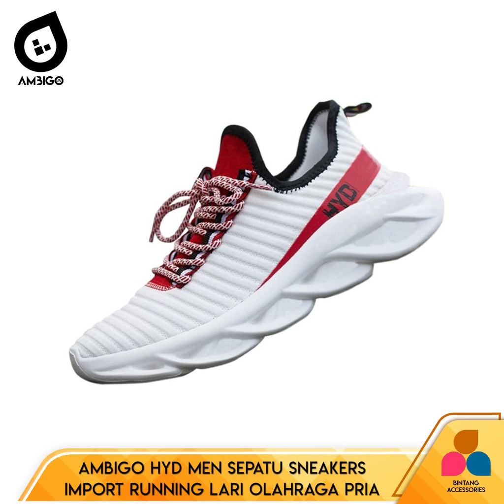 [ 100% IMPORT ] Sepatu Sneaker Ambigo HYD MEN Running Shoes Sepatu Sneakers Olahraga Pria Fitness Se