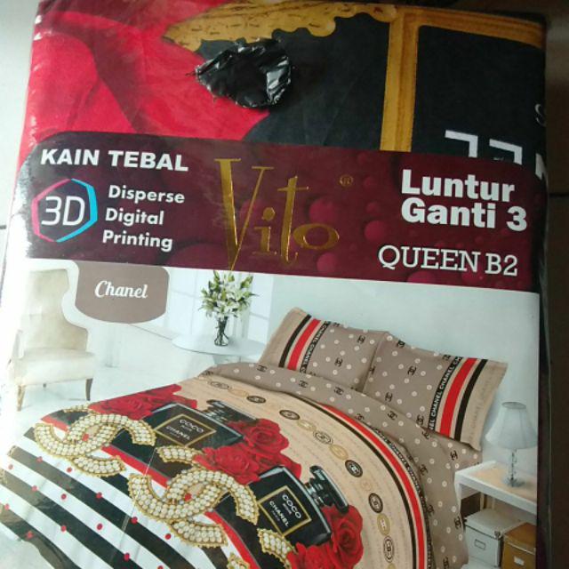 Sprei 3d Queen New Vito Motif Ch