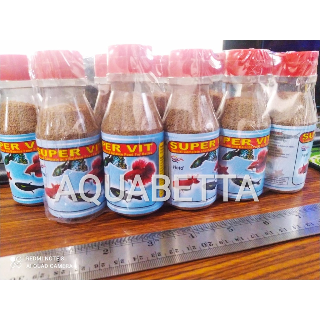 Makanan Ikan Cupang Guppy Neon Tetra Lobster Udang Super Vit