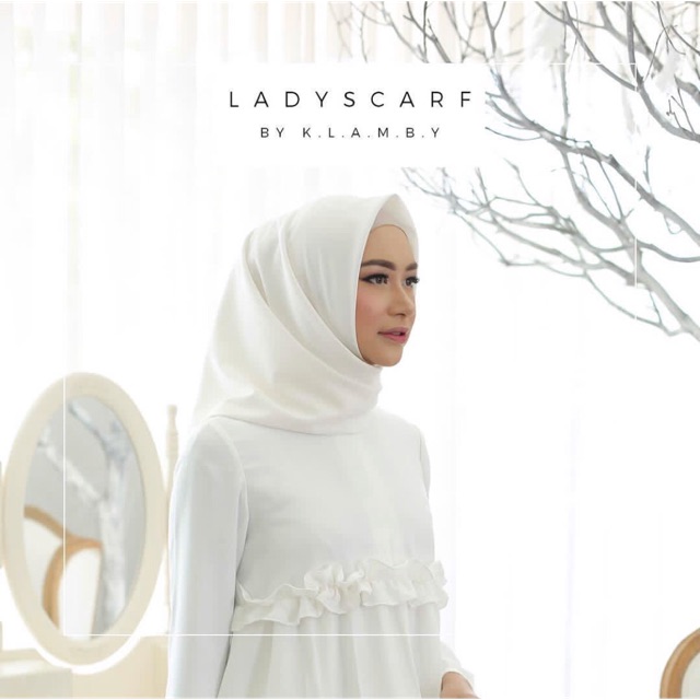 LADY SCARF by Klamby - Broken White