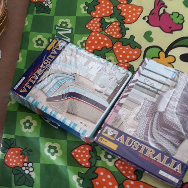 Sprai Merk Australia Uk 180x200 Isi 2 Sarung Bantal Dan 2 Sarung Guling(motip Mewah Mewah) Poli