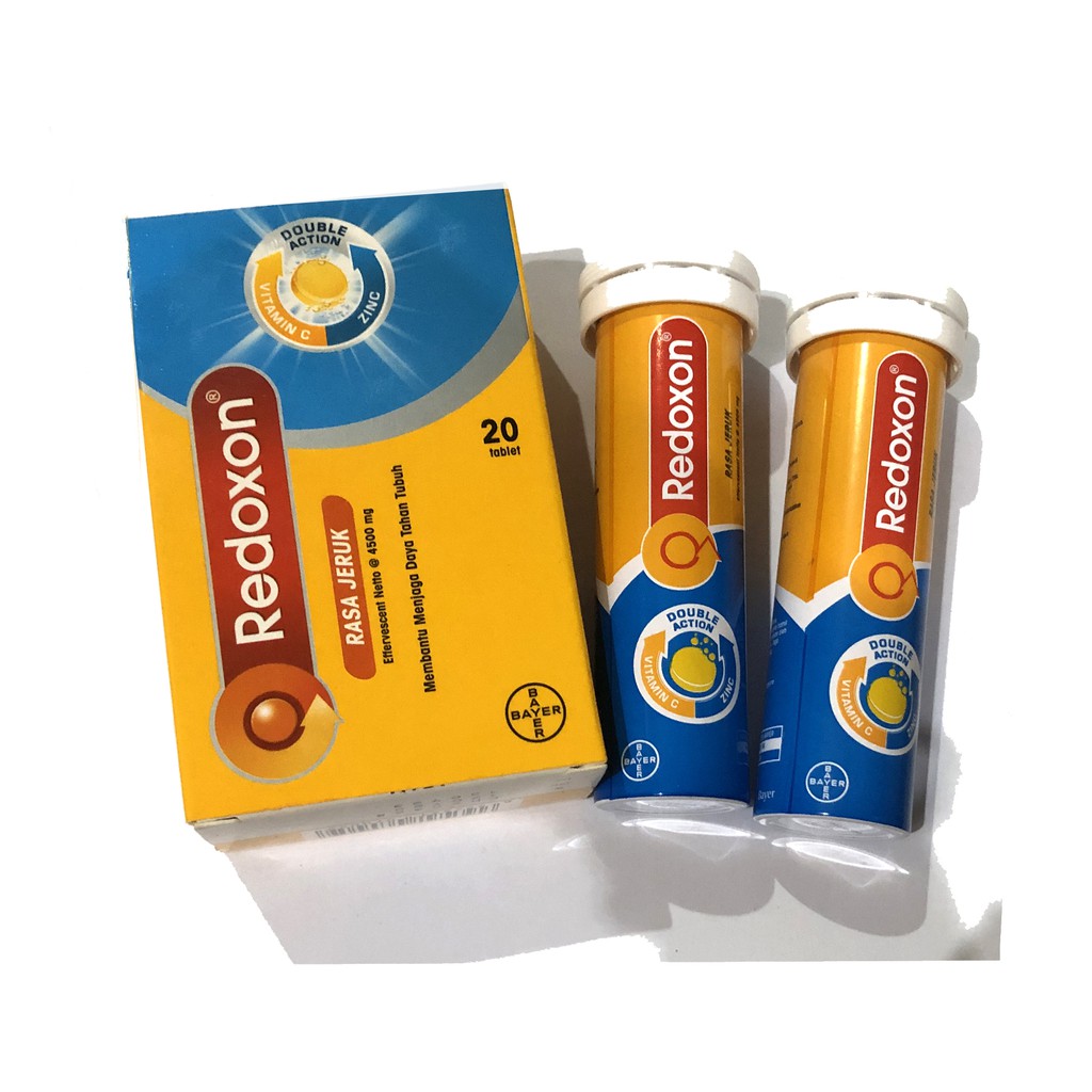 Redoxon Double Action 20tablet Calsium-D Vitamin Tulang Vitamin C Redoxxon Kalsium