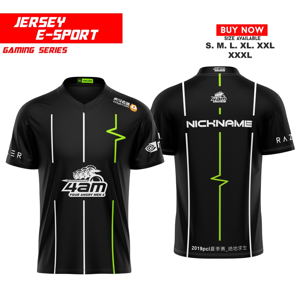 JERSEY GAMING E-SPORT 4AM 2020 FREE NICKNAME