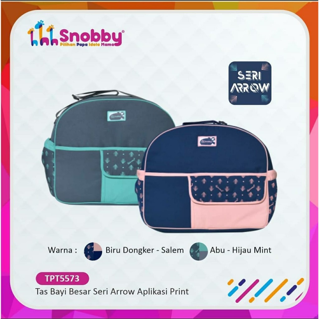 Snobby Tas Bayi Besar Saku Print Arrow Series - TPT 5573