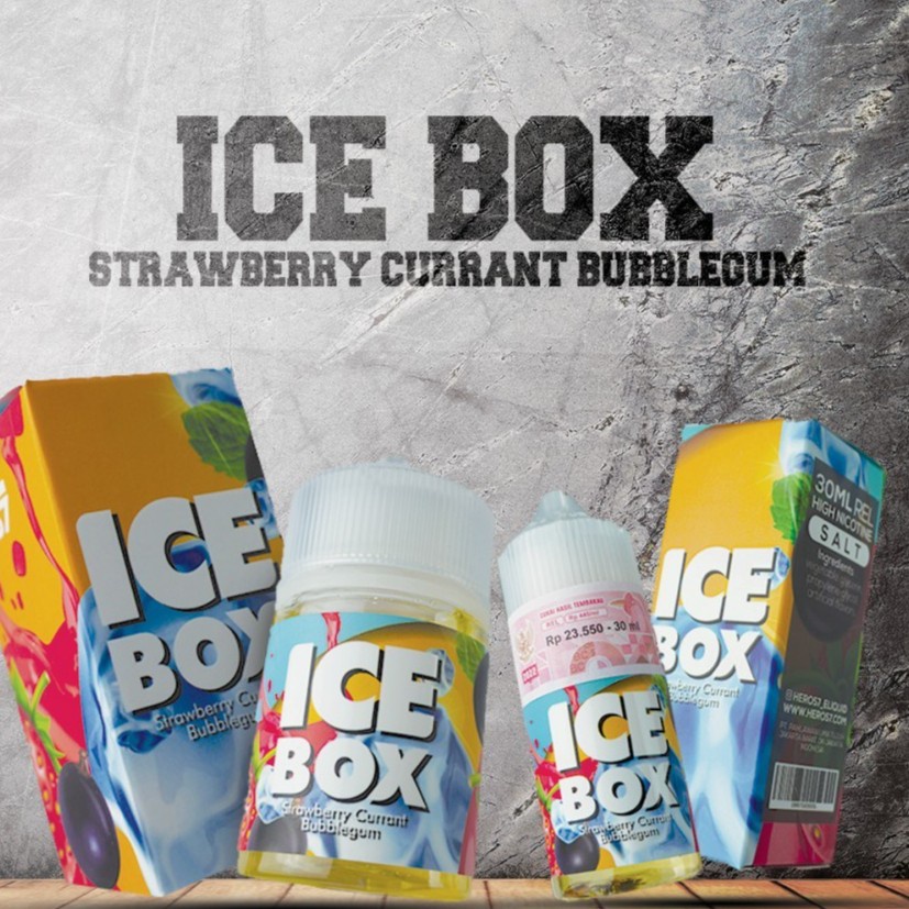 R57 Ice Box V2 Strawberry Currant Bubblegum Salt Nic 30ML Authentic