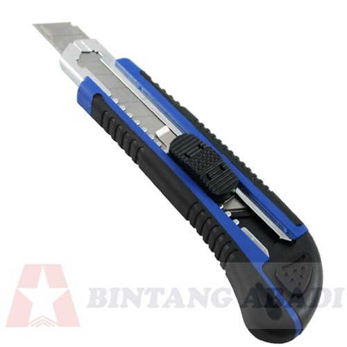 

Tora Pisau Cutter 3 x 18 mm Warna Biru Hitam / Utility Knife - UK-018