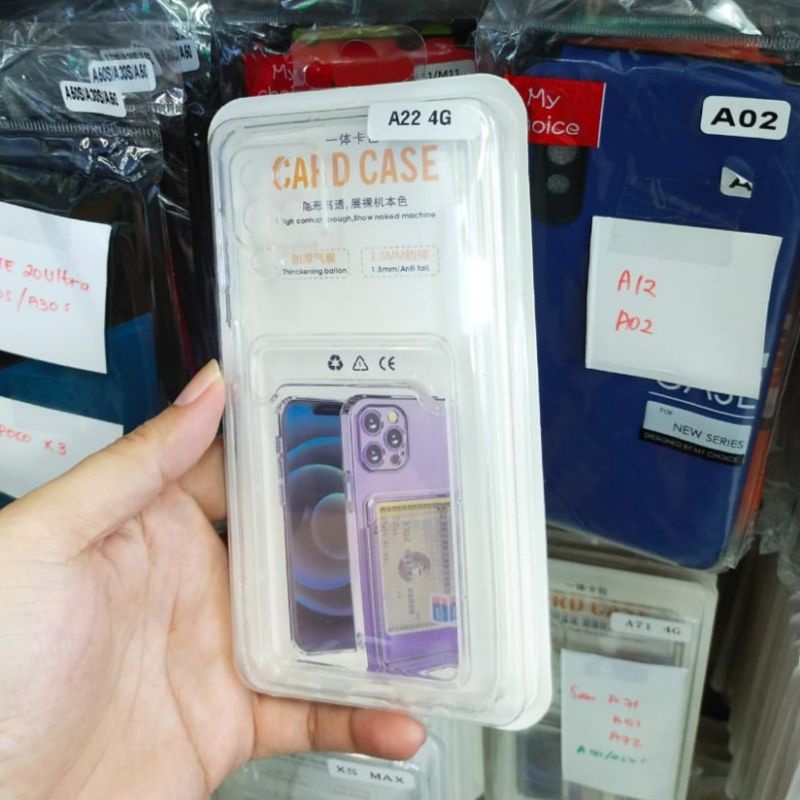 Samsung A22 4G 5G soft case ultra clear slot kartu Premium