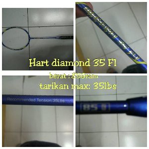 Raket Hart Diamond 35 F1   Tarikan Bisa sampai 35LBS   100  original Terlaris
