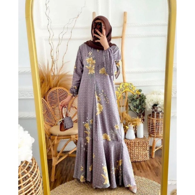 gamis cantik GAMIS murah gamis maxmara lux gamis Bunga gamis bagus