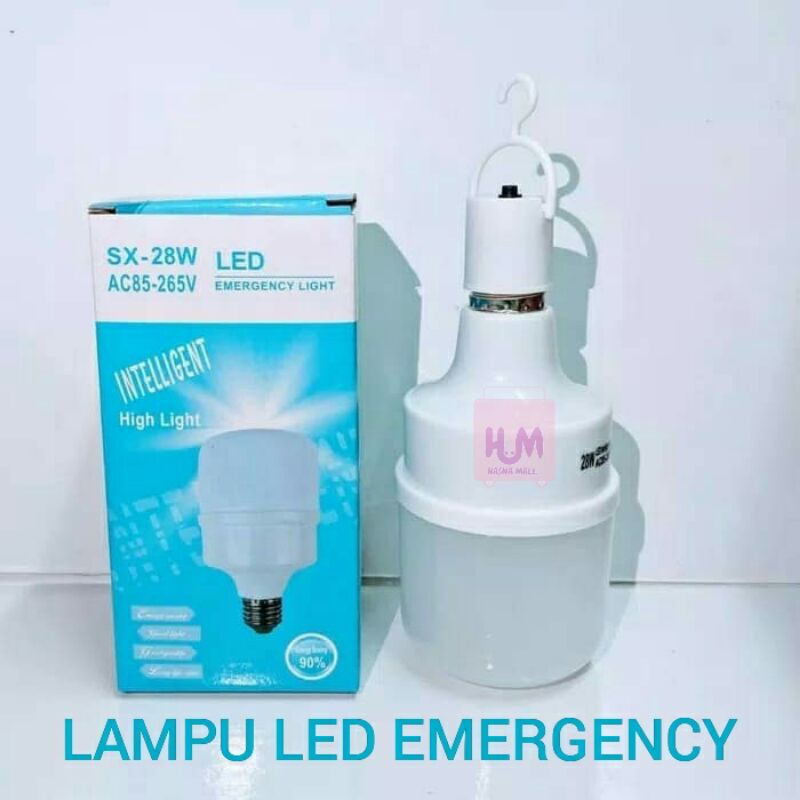 Hasna Mall -Lampu Led Bohlam Emergency SX 28 Watt / Bohlam Sentuh Nyala